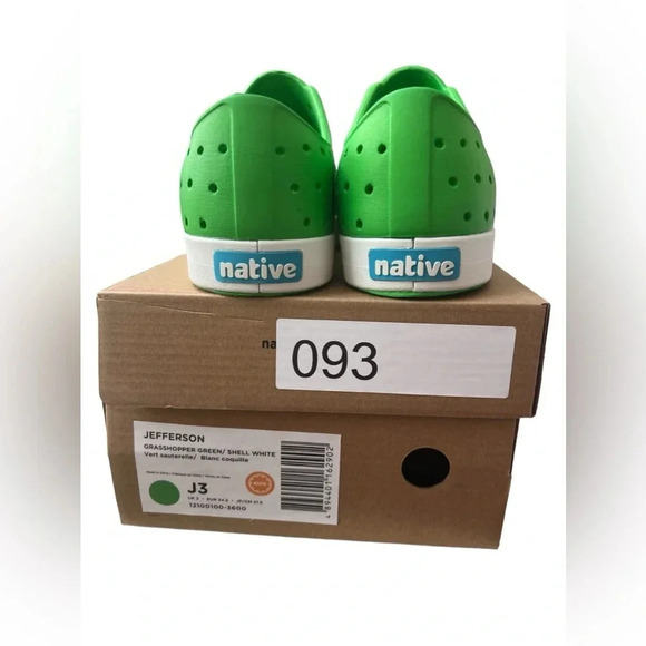 NIB Native Jefferson Grasshopper Green Shoes - Picture 5 of 7